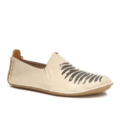 Vivobarefoot Women's Ababa Canvas Soul of Africa Espadrilles - Natural USA [QMG025637]